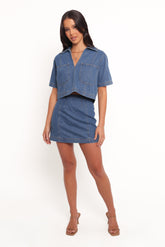 Cera Two Piece Set - Medium Denim